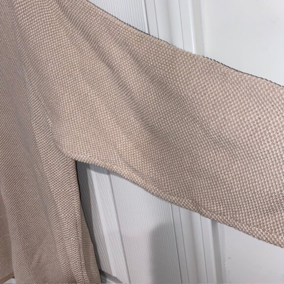 Woman's Khaki/White Zip Up Cardigan - Size XL - Picture 7 of 9